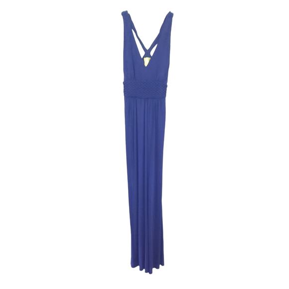 Anthropologie Maeve Maxi Dress Size 0 Navy Blue Sleeveless Summer Dress Casual - Picture 1 of 4